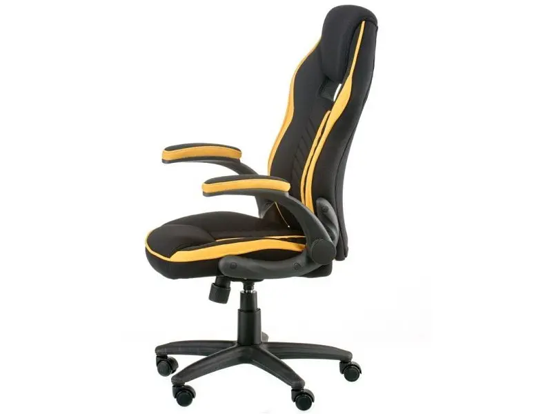 Комп'ютерне крісло для геймера Special4You Prime black/yellow (E5548) - фото 5