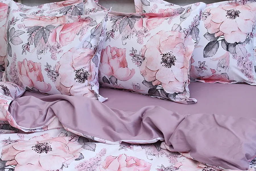 Комплект постельного белья TAG Tekstil с компаньоном Евро Разноцветный 000240899 (PT-020) - фото 4