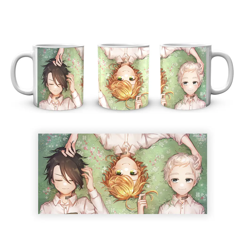 Кружка GeekLand The Promised Neverland Обіцяний Неверленд Рей Емма Норман На траві NV 02.456 - фото 4