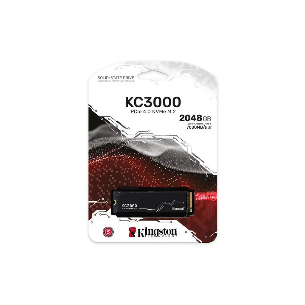 Накопичувач SSD M.2 2280 2TB Kingston (SKC3000D/2048G) - фото 5