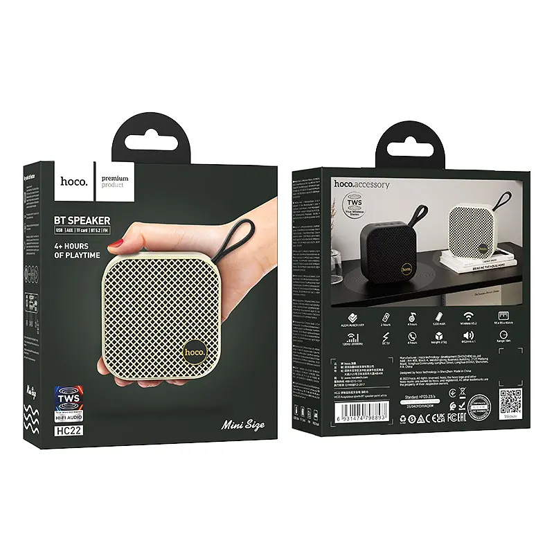 Портативна Bluetooth-колонка Hoco HC22 Auspicious sports BT speaker Біла - фото 2