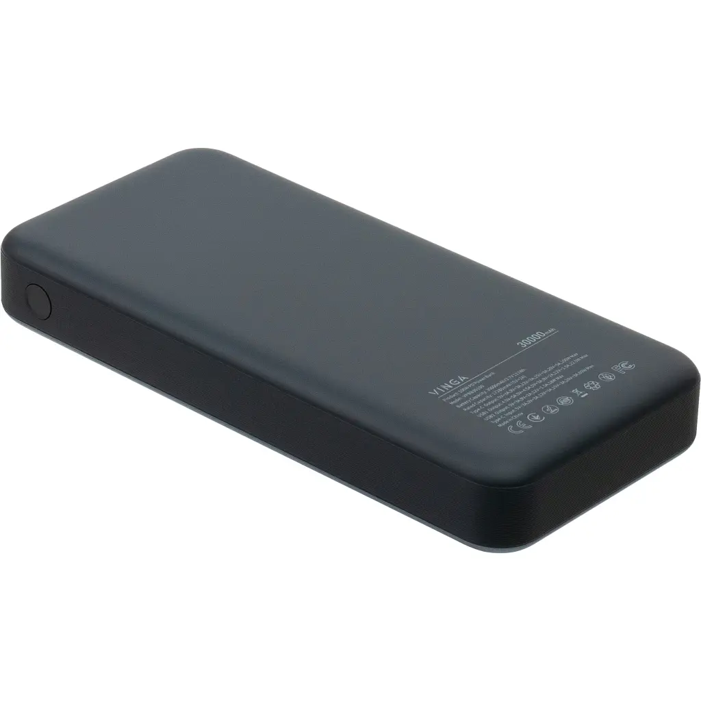 Батарея універсальна Vinga 30000 mAh 100W Display VA Grey (Li-Ion) (VPBB30100) - фото 6