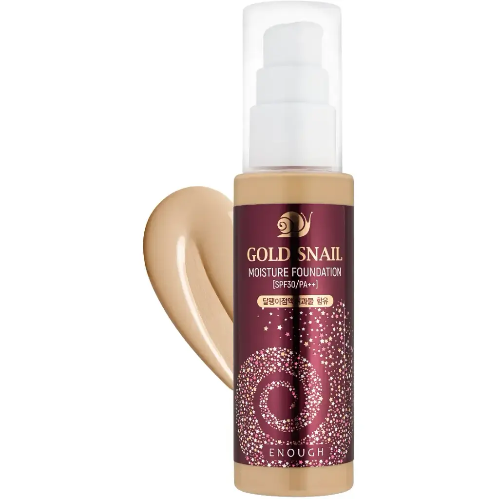 Тональный крем для лица Enough Gold Snail Moisture Foundation Муцин улитки SPF30 PA++ тон 13, 100 мл - фото 2