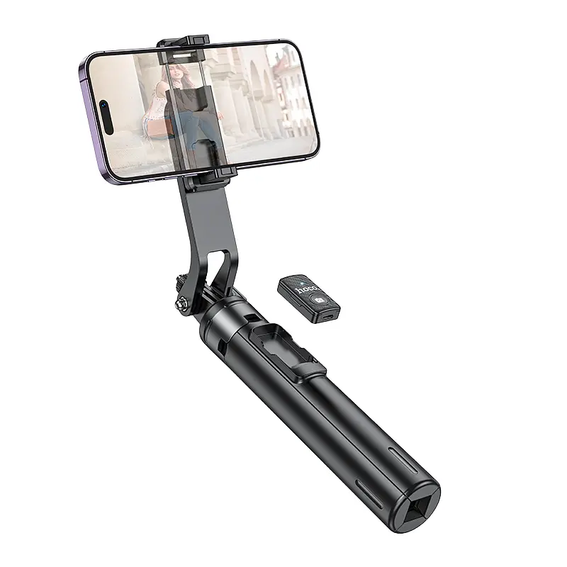 Селфі-монопод HOCO K21 Stream aluminum alloy live broadcast holder Black - фото 3