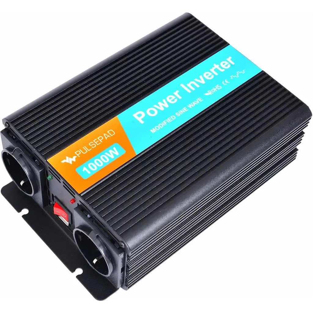 Автомобільний інвертор Pulsepad MSW-1000 12V 1000W Modified Sine Wave [111695] - фото 2