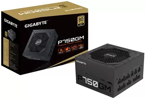 Блок живлення 750 Вт, P750GM, Black, модульний Gigabyte teh0028873