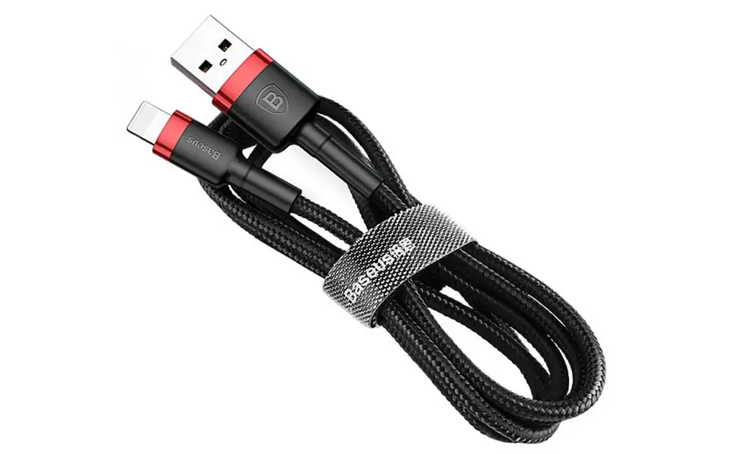 Кабель Baseus Cafule USB to Lightning 3m Red/Black (CALKLF-R91) [82088] - фото 2