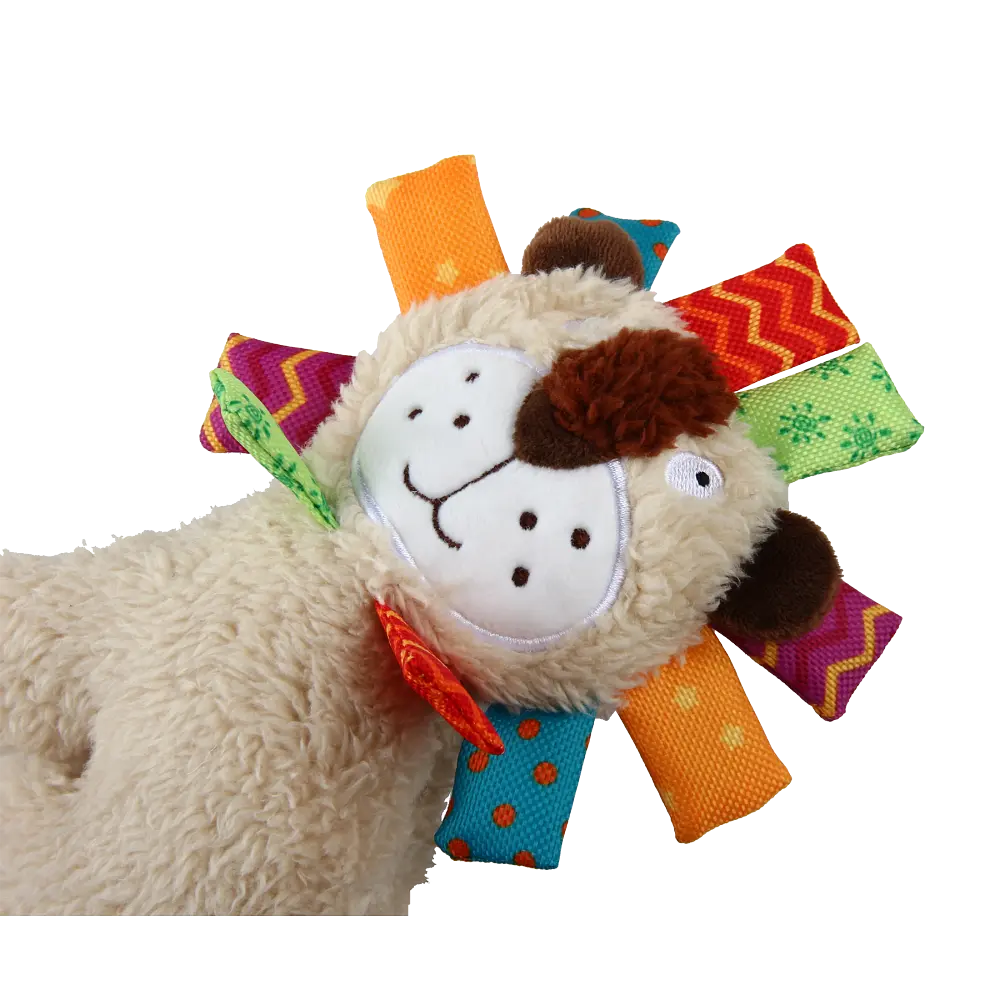 Іграшка для Собак Gigwi Plush Friendz Левеня з пищалкою 17х11х4 см - фото 5