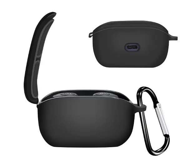 Чохол-накладка DK Silicone Candy Friendly з карабіном для JBL Wave 100 (black) - фото 2