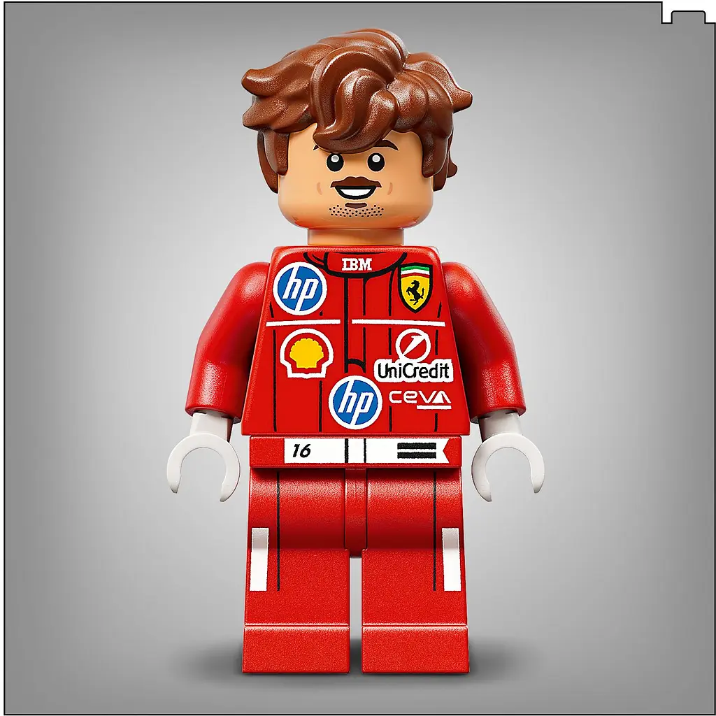 Конструктор LEGO Шолом Шарля Леклера з команди Scuderia Ferrari HP (43014) - фото 4