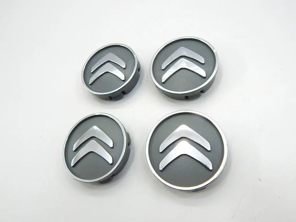 Емблеми коліс Citroen (Сірі + Хром) 59 мм (4 шт) 9658269280 - фото 2