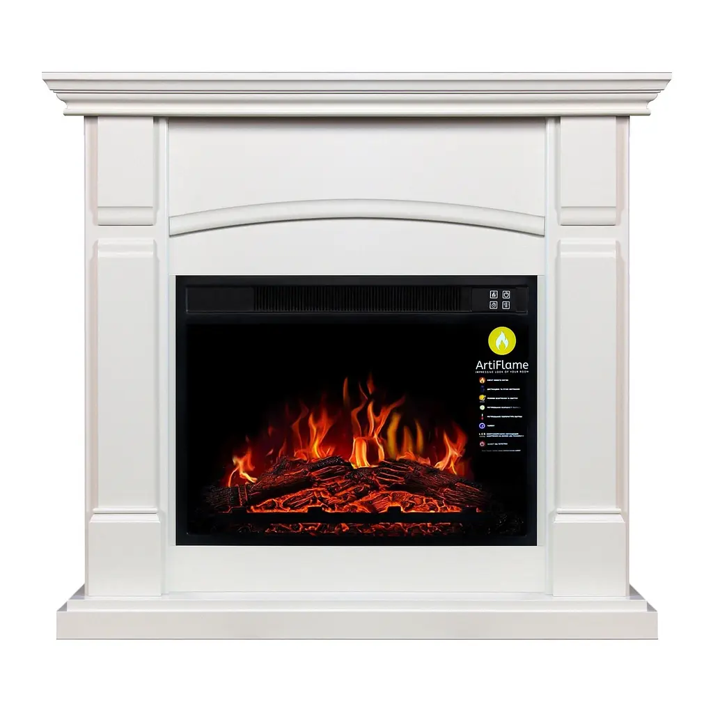 Камінокомплект ArtiFlame MANCHESTER AF23S БІЛИЙ ДУБ (зі звуком) - фото 2