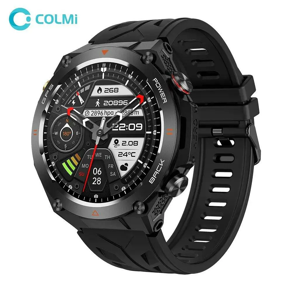 Смарт-часы Colmi V75 Black GPS компас звонки - фото 3