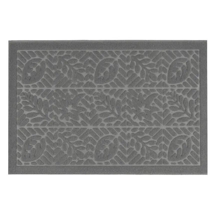 Килимок придверний Eco Fabric Листя без кромки сірий 40 х 60 см (4060-007) - фото 3