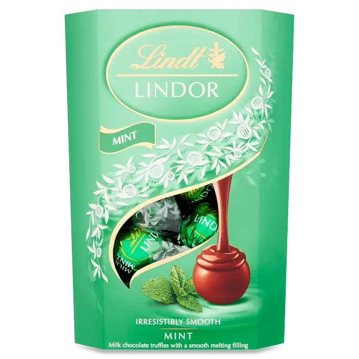 Шоколадні цукерки Lindt Lindor Mint 200g