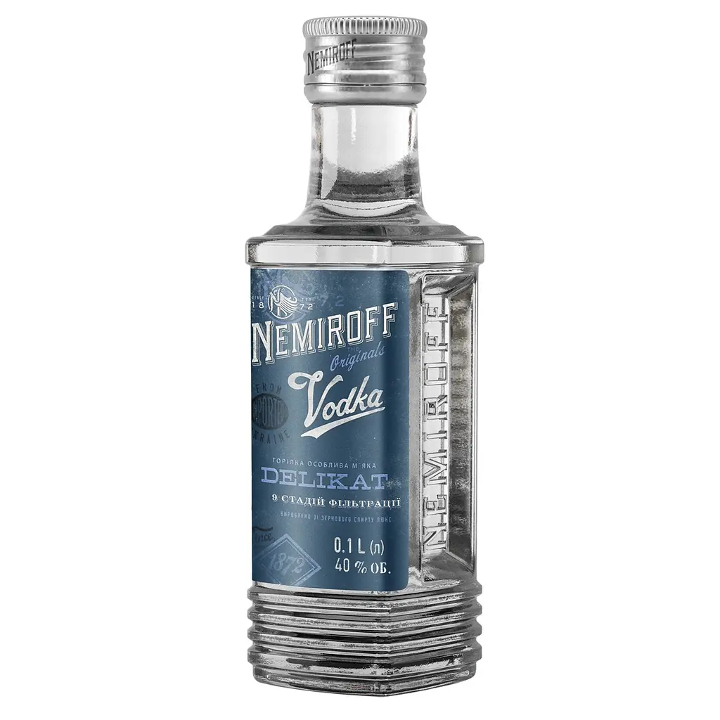 Водка особенная Nemiroff Originals Деликат мягкая 40% 0.1 л - фото 3