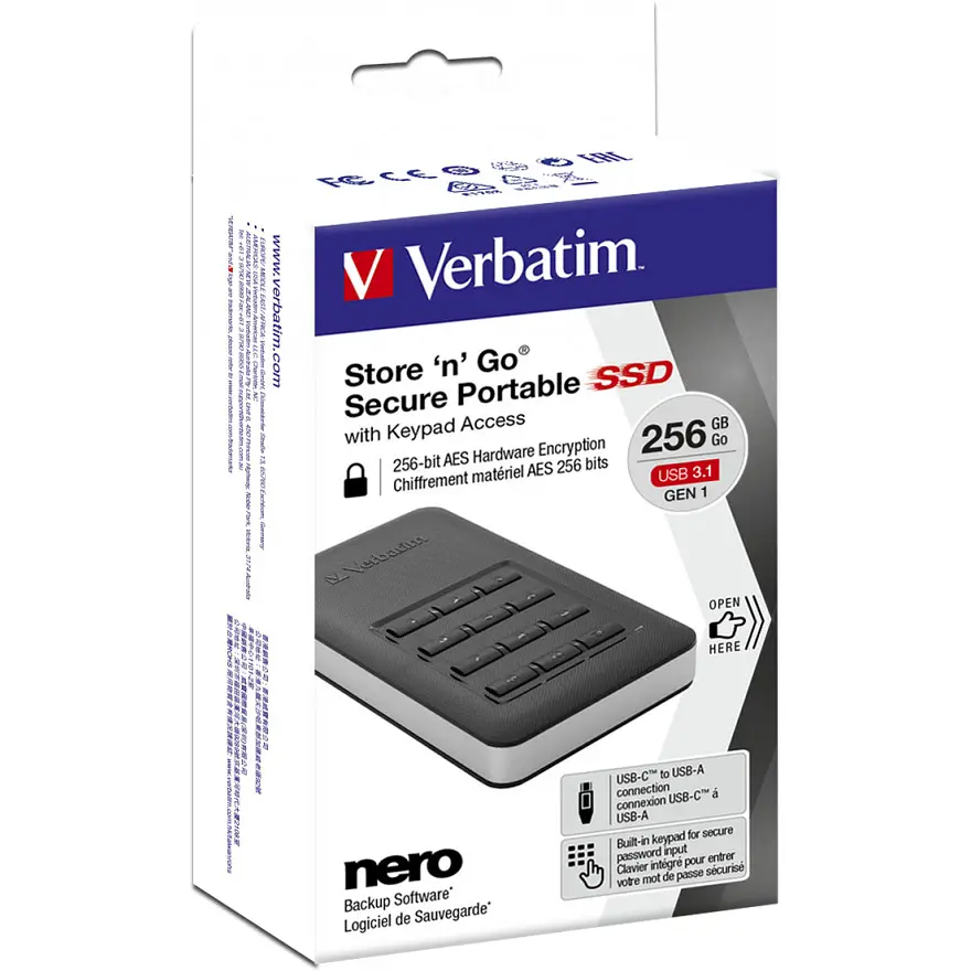 Зовнішній SSD накопичувач Verbatim Store 'n' Go Portable 256 GB [53402] [107476] - фото 7