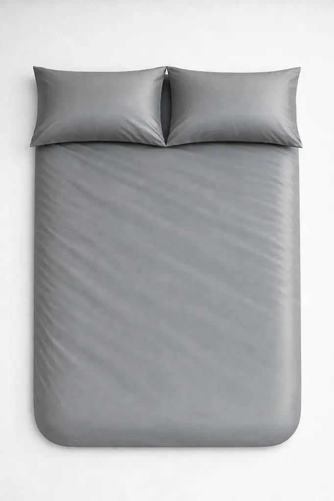 Комплект наволочок Ecotton 50х70 см із сатину 2 шт (арт. 17-4402 Natural Grey) сірий (24740) - фото 3