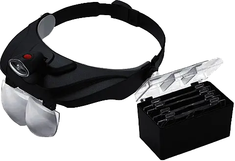 Бінокулярні монтажні окуляри Magnifier 81001-F лупа з підсвіткою - фото 6