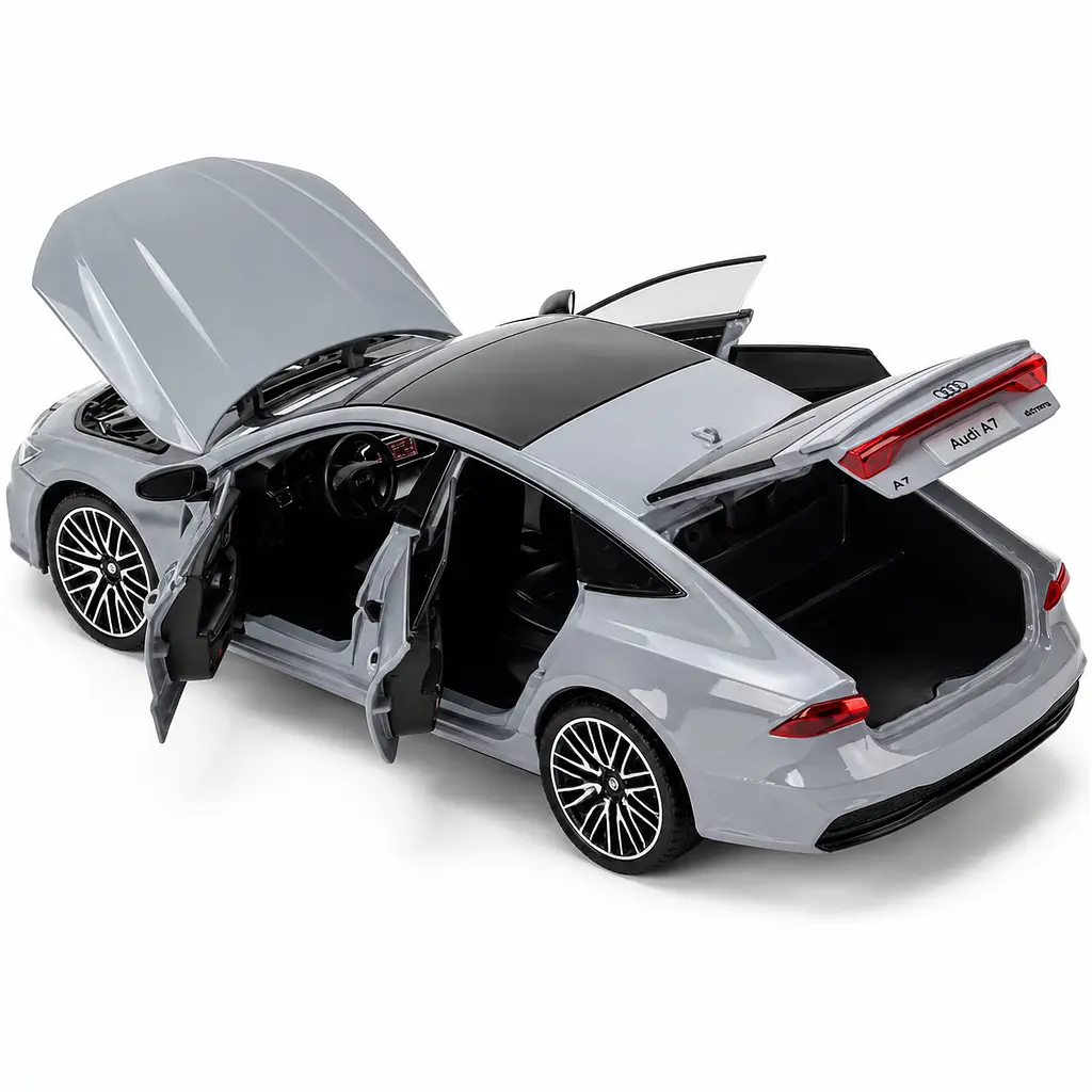 Колекційна металева модель автомобіля АвтоЕксперт Audi A7 з інерцією, світлом та звуком 1:24  - фото 7