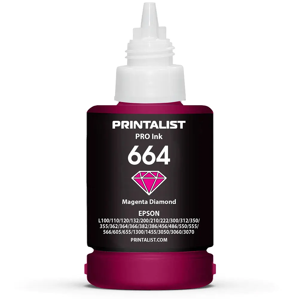 Чорнило PRINTALIST 664 для Epson L110/L210/L300 140г Magenta водорозчинне (PL664M) - фото 3