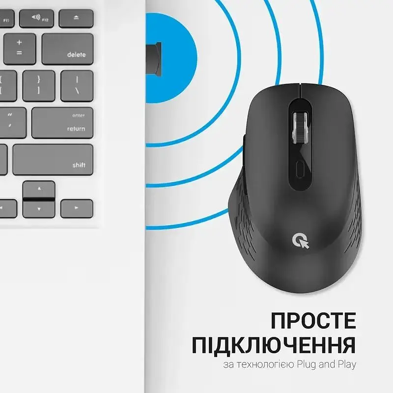 Миша OfficePro Wireless чорна (M230B) - фото 12