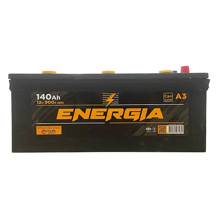 Автомобільний акумулятор ENERGIA Truck 6СТ-140Ah Аз 900A (EN)