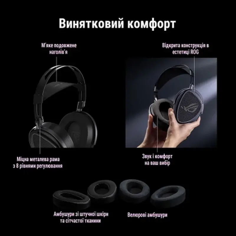 Навушники ASUS ROG Kithara Black (90YH0470-BHUA00) - фото 10
