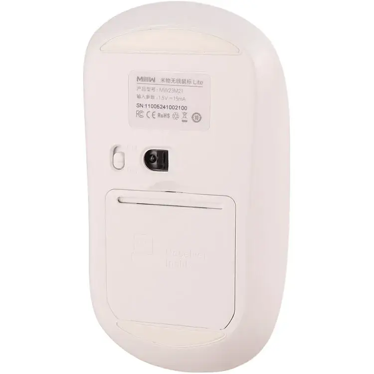Бездротова миша MiiiW Wireless Mute Mouse Lite PM21 MW23M21 White - фото 3