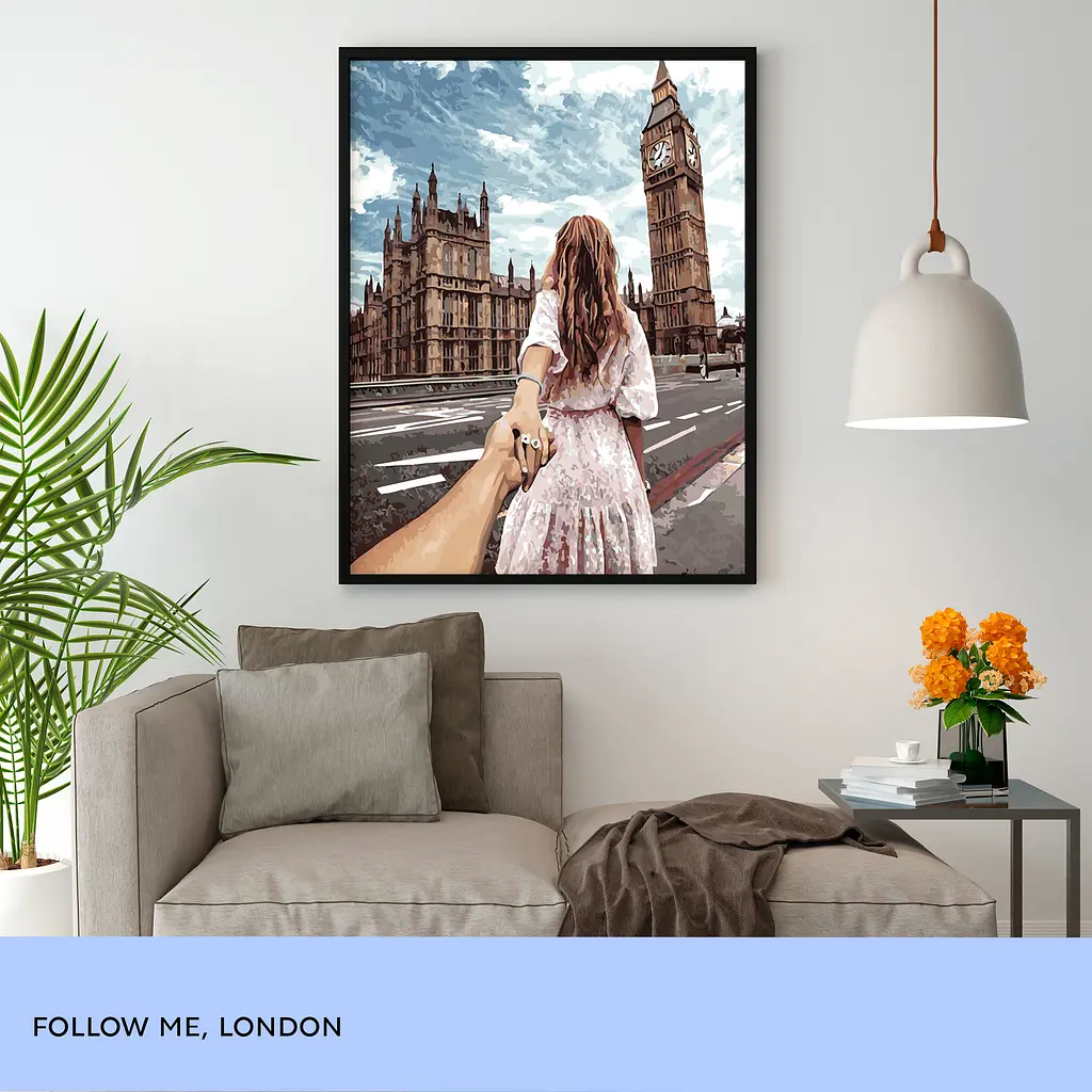 Картина по номерам 99IDEAS "Следуй за мной, Лондон" 40*50 см, GX22063 - фото 4