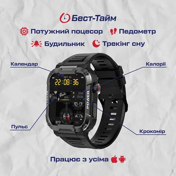 Годинник Smart Western Nano Black - фото 5