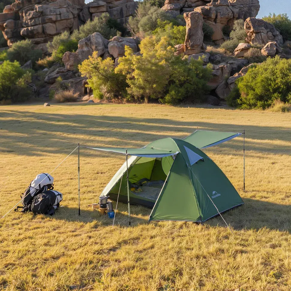 Намет тримісний Naturehike Bleik Series Tent CNK2550WS038, зелений - фото 3