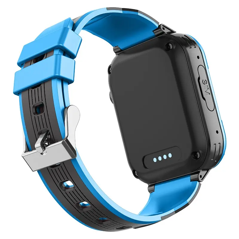 Смарт-годинник дитячі з відеодзвінком Wonlex KT32 Original WI-FI GPS SIM-карта Blue (18344) - фото 4