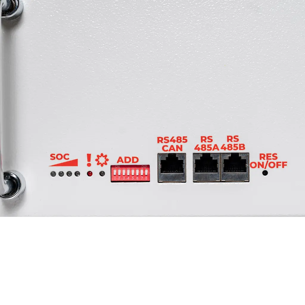 Акумулятор LP LiFePO4 51,2V - 100 Ah (5120Wh) (BMS SP 100A/50А) RM RS485/CAN LCD WH - фото 4