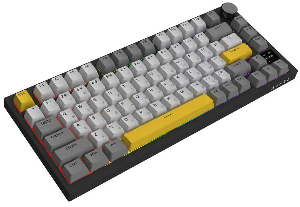 Клавиатура игровая механическая беспроводная Ajazz AK-820B PRO Black RGB Gift Switch Hot-Swap - фото 3
