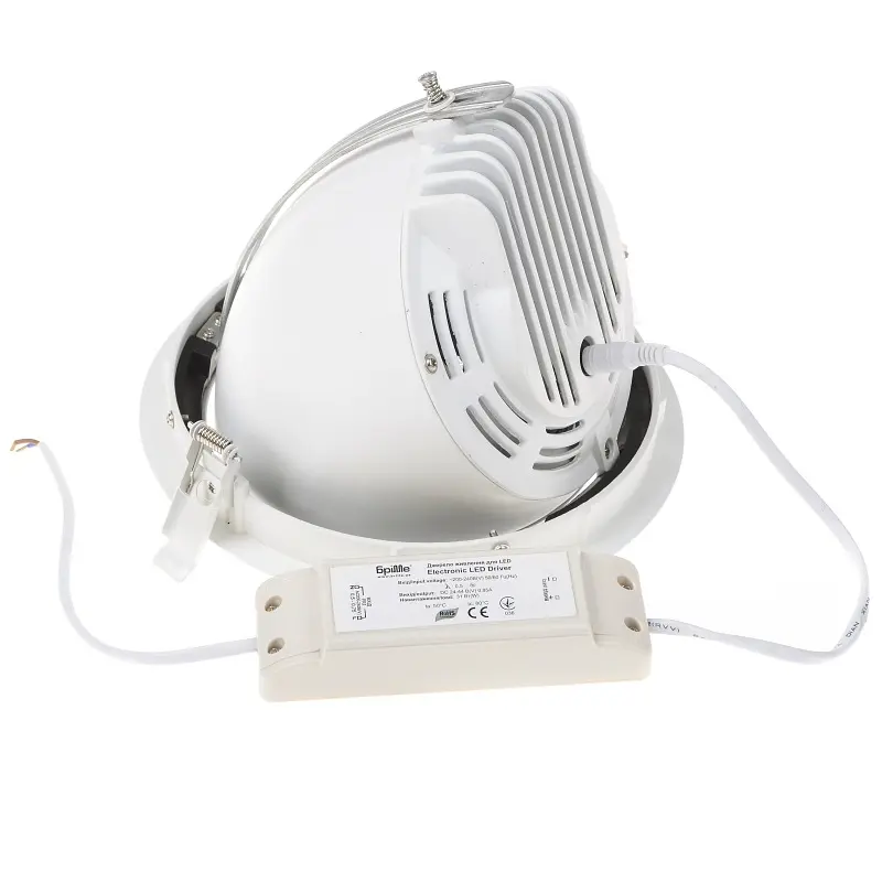 Светильник потолочный LED Brille 32-186 LED-168/30W CW WH врезной - фото 3