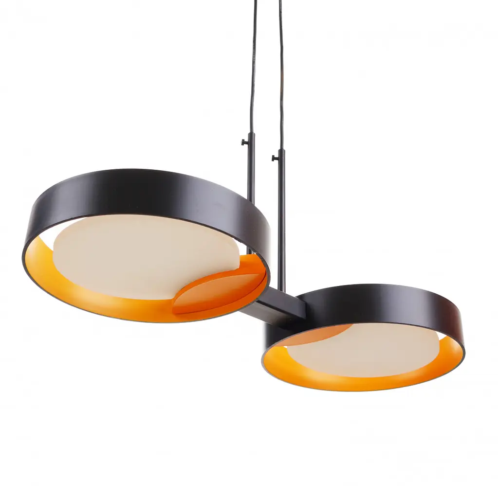 Світильник стельовий Brille підвісний BR-01 666S/2 LED 10W NW BK/G - фото 3