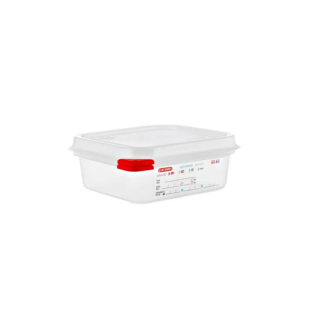 Харчовий контейнер Araven з кришкою GN 1/6 h-6,5 см 1,1 л (03023)