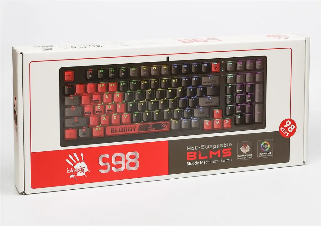Клавіатура Bloody S98 Sports Red - фото 9