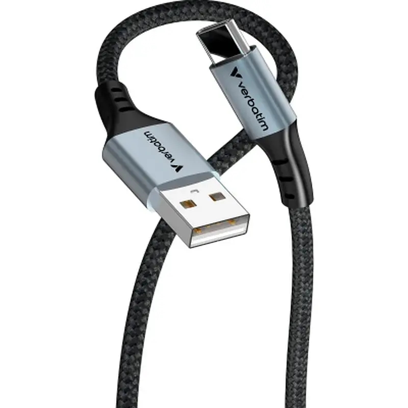 Дата кабель USB 2.0 AM to USB-C 1.2m black Verbatim (31843) - фото 2