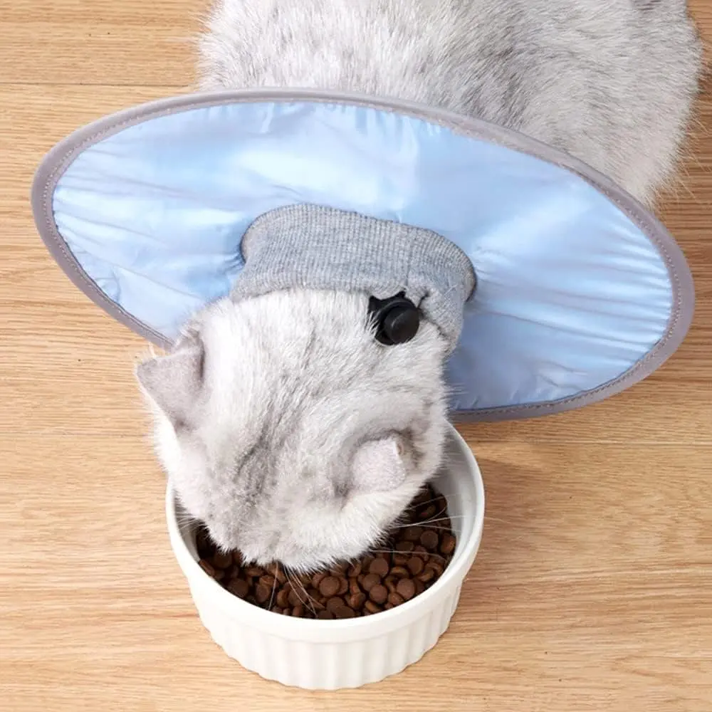 Захисний комір для котів Derby Breathable Cat Elizabeth Collar, Blue, M < 25 см - фото 4