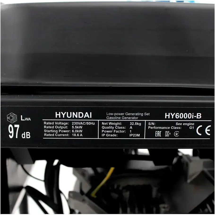 Інверторний бензиновий генератор Hyundai HY 6000i-B [160782] - фото 9