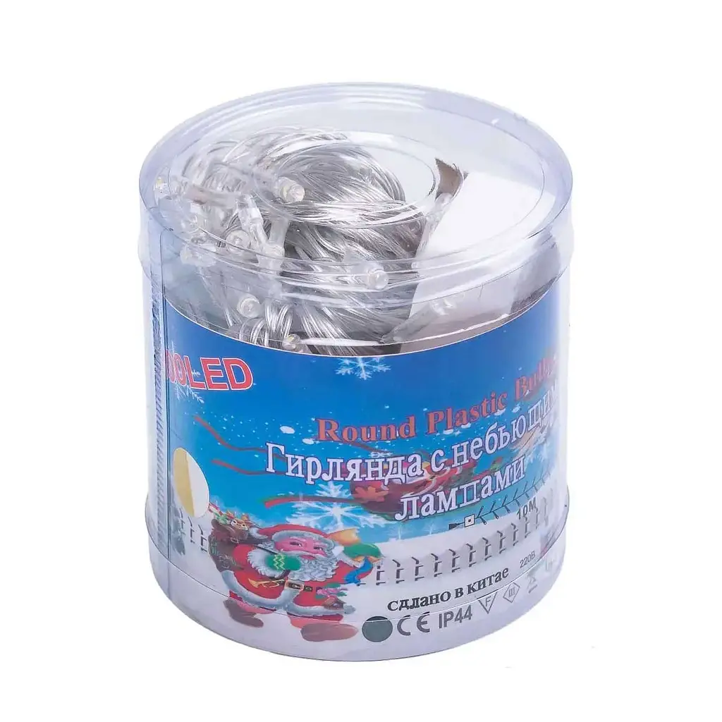 Гирлянда-нить GarlandoPro светодиодная длина 10 м прозрачная, мультиколор (W200LEDML) - фото 8