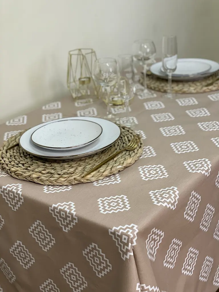 Скатерть Ecotton Влагоотталкивающая DUCK,170х150 см, бежевый (23519) - фото 2