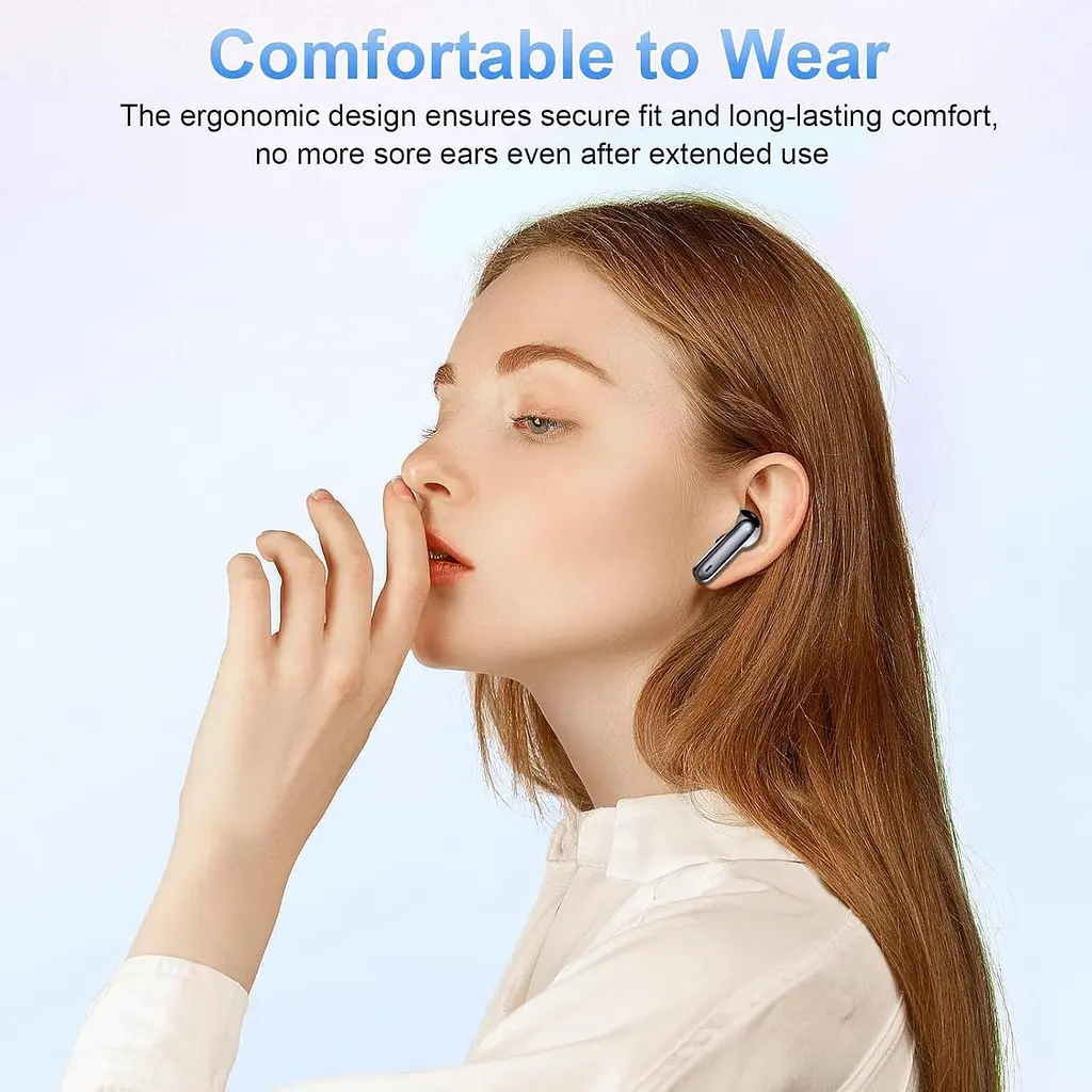 Бездротові Bluetooth навушники 5.3 з ENC, LED-дисплеєм та автономністю до 40 год - фото 5