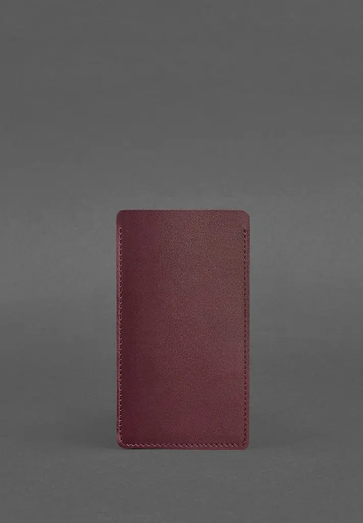 Кожаный чехол для iPhone 11 Бордовый - фото 3