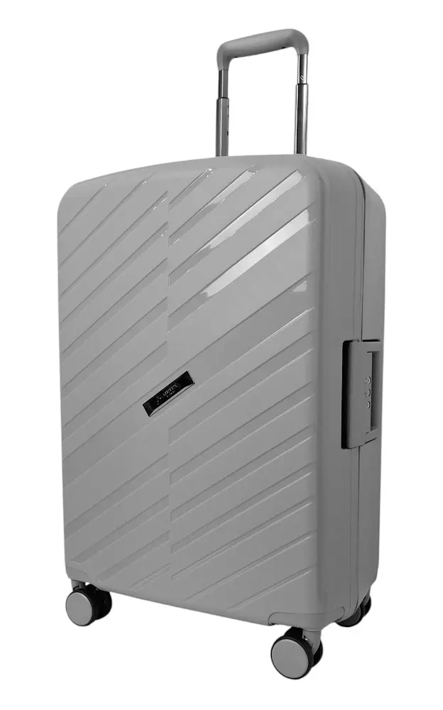 Валіза середня Airtex 229 поліпропілен 67×45×26 см Сріблястий - фото 3