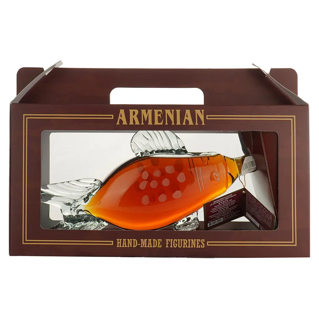 Коньяк Proshyan Риба, 5 зірок, 40%, 0,5 л, у подарунковій коробці - фото 2