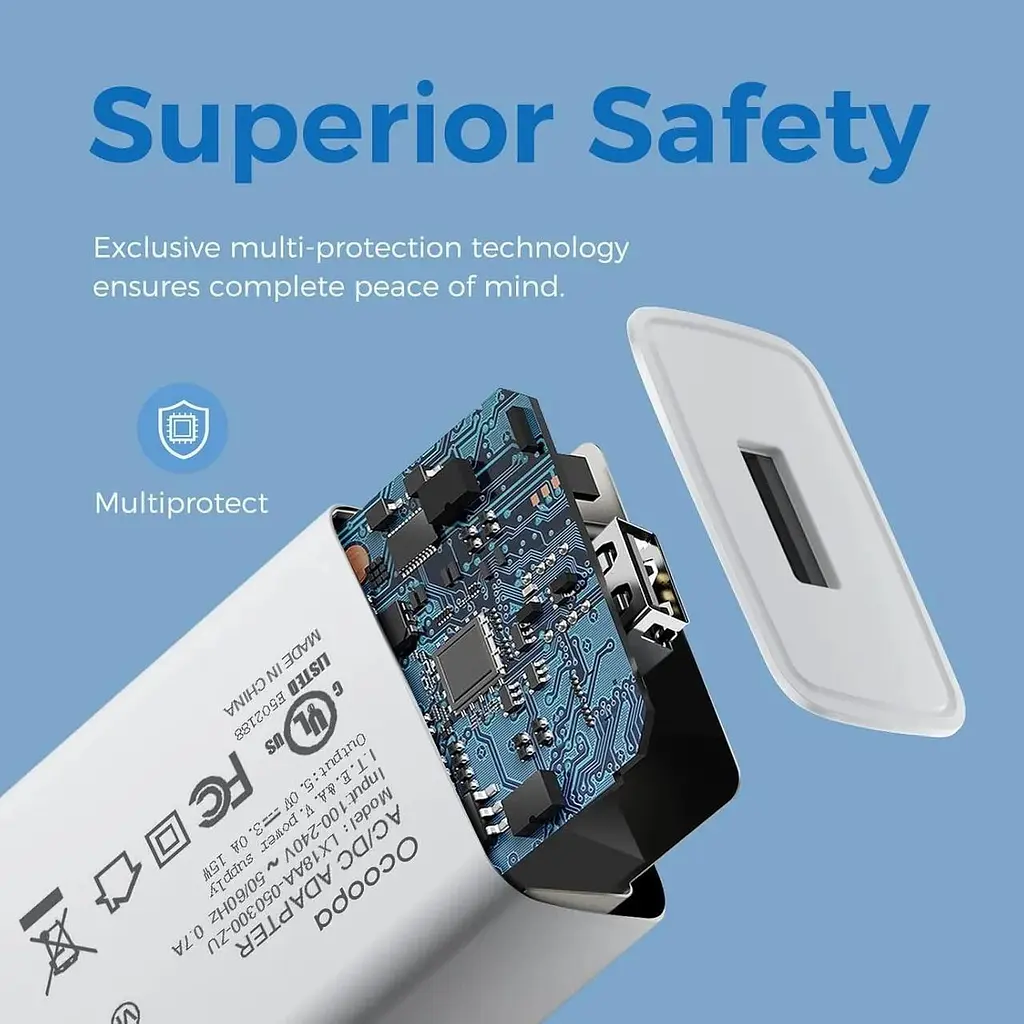 Зарядний пристрій OCOOPA USB 5 В для UT2 та адаптер 15 Вт - фото 4