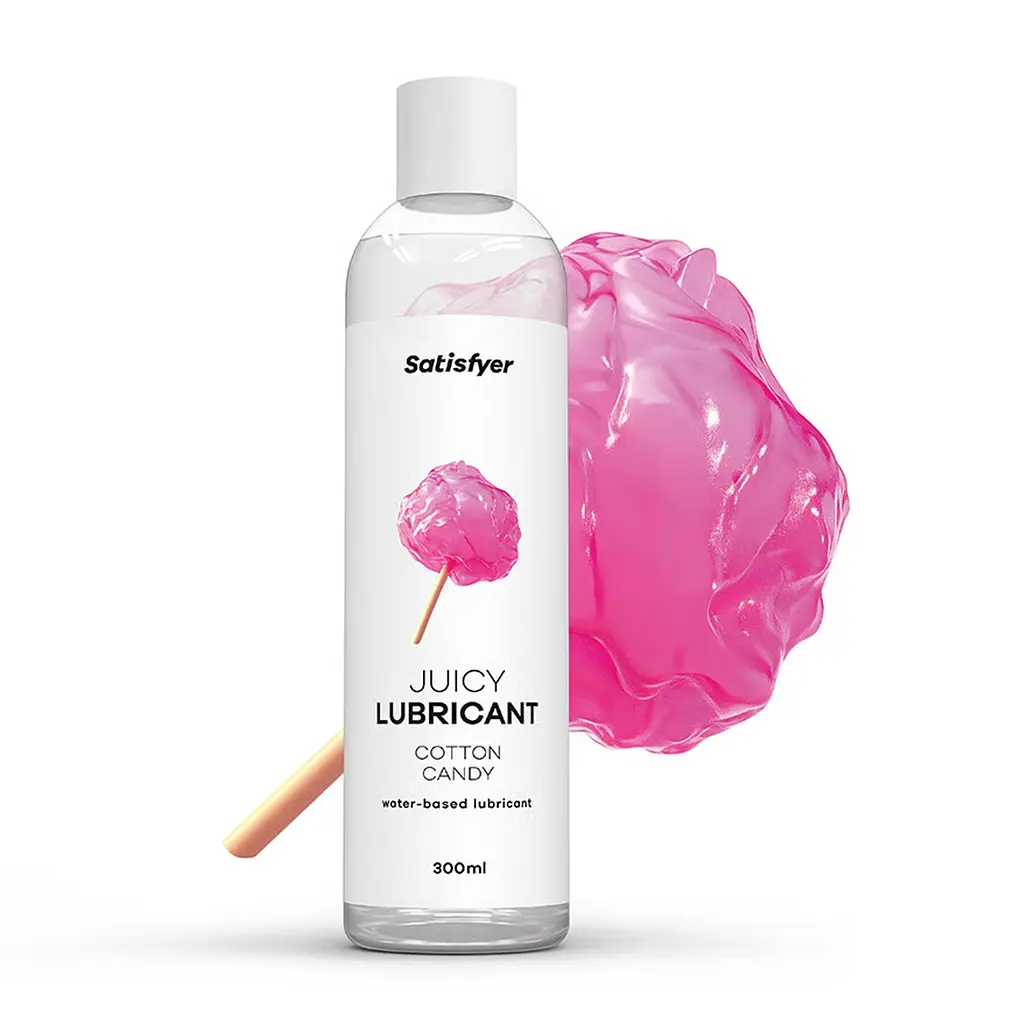Лубрикант на водній основі Satisfyer Juicy Lubricant Cotton Candy water based 300 мл - фото 2